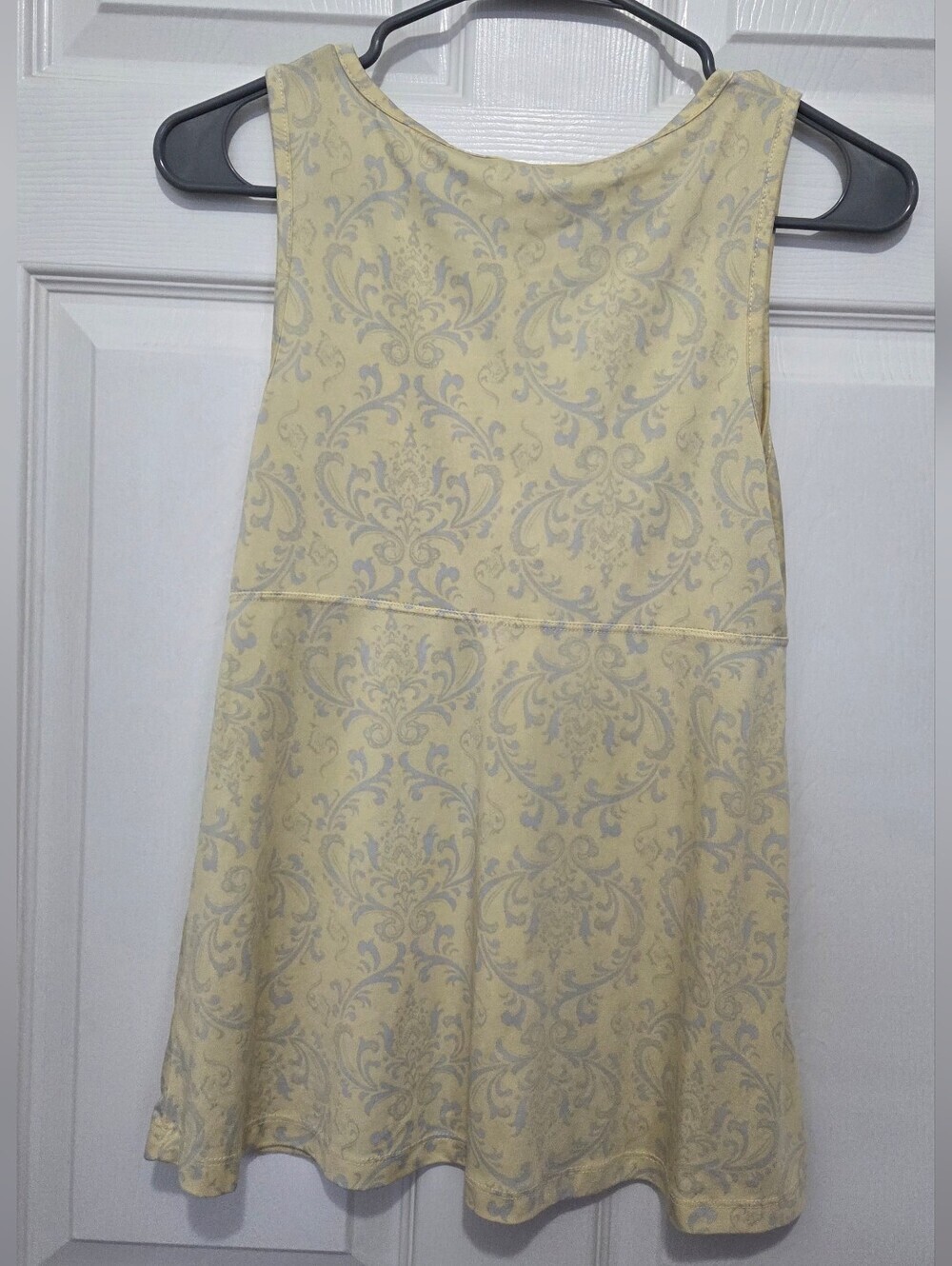 LVER Yellow Paisley Pajama Set V-neck Cami Tank & Shorts Loungewear Sz Small - Picture 7 of 14